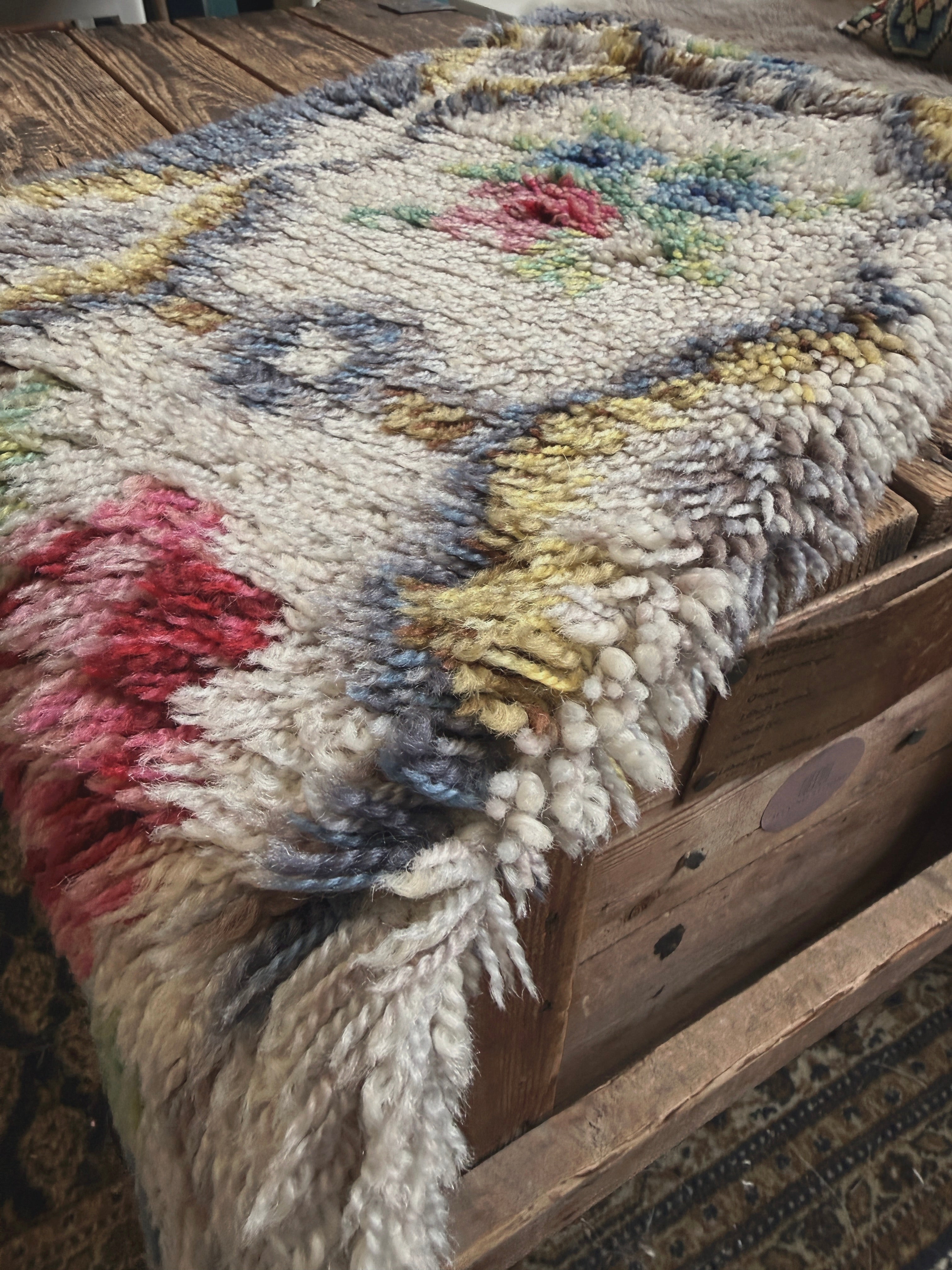 Vintage-ryijy pastelli