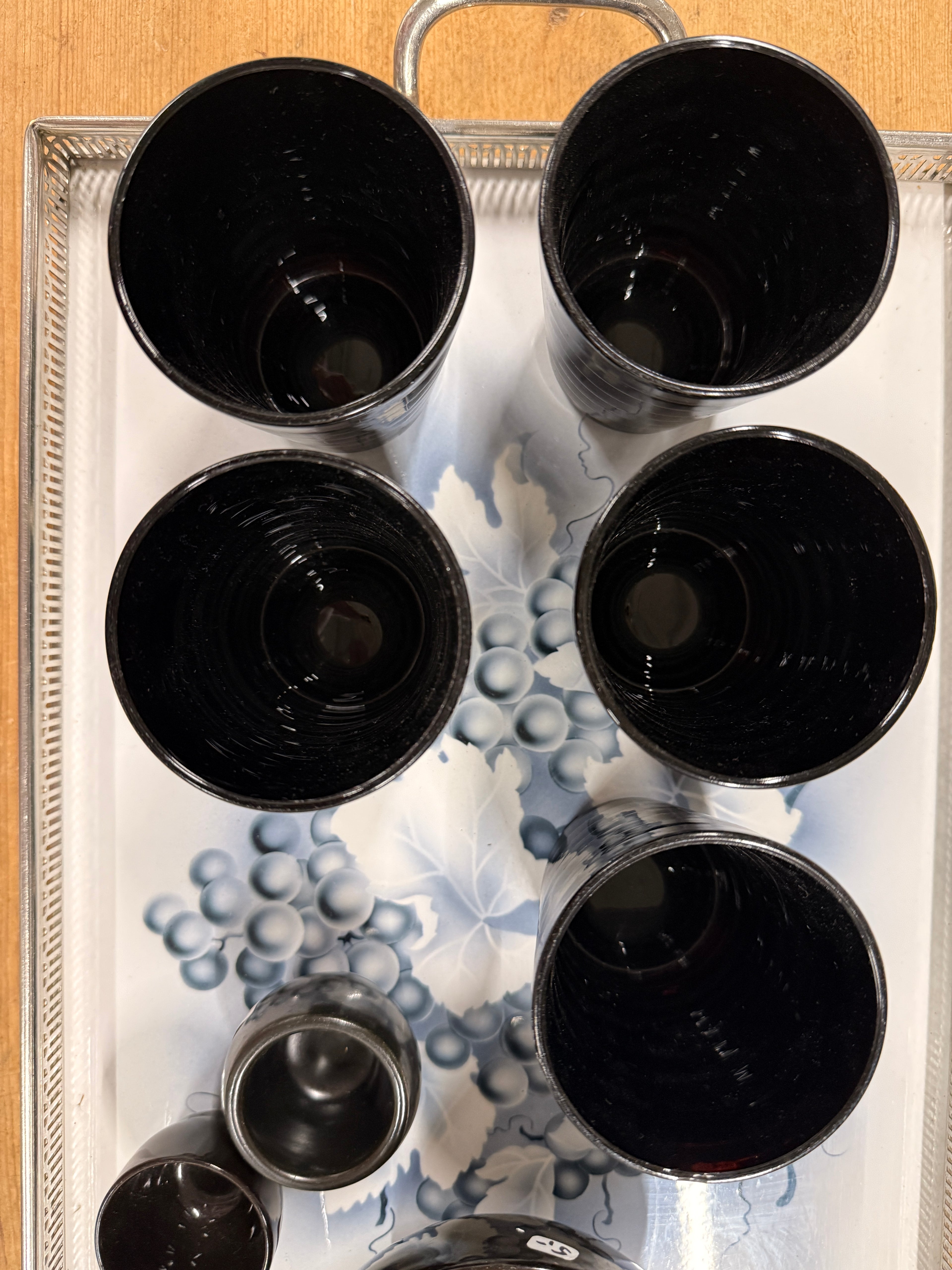 Iittala Aino Aalto musta juomalasi