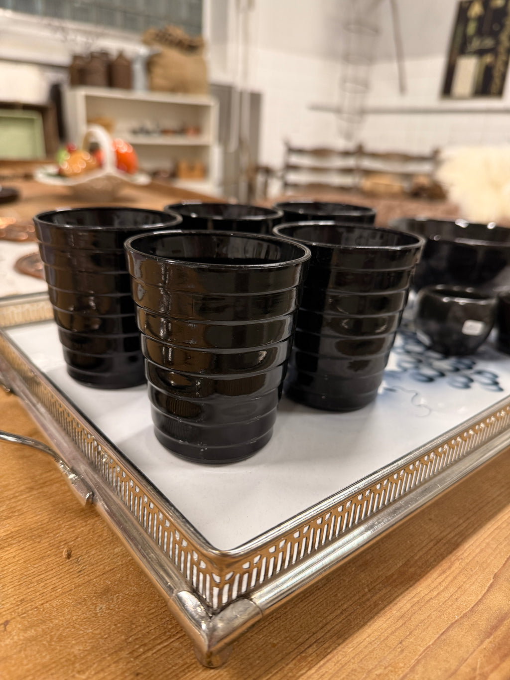 Iittala Aino Aalto musta juomalasi