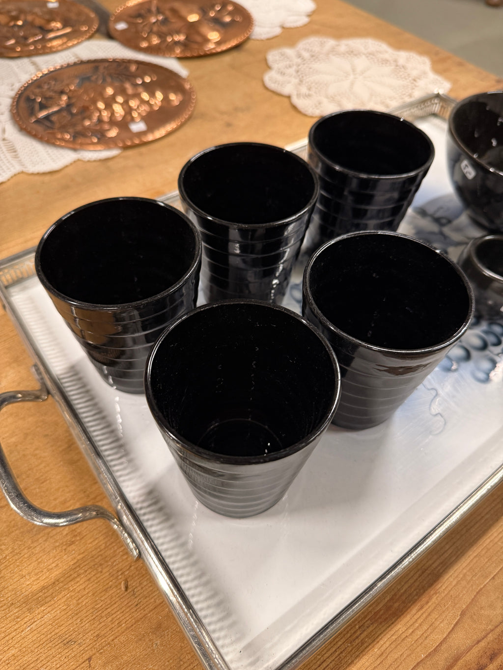 Iittala Aino Aalto musta juomalasi