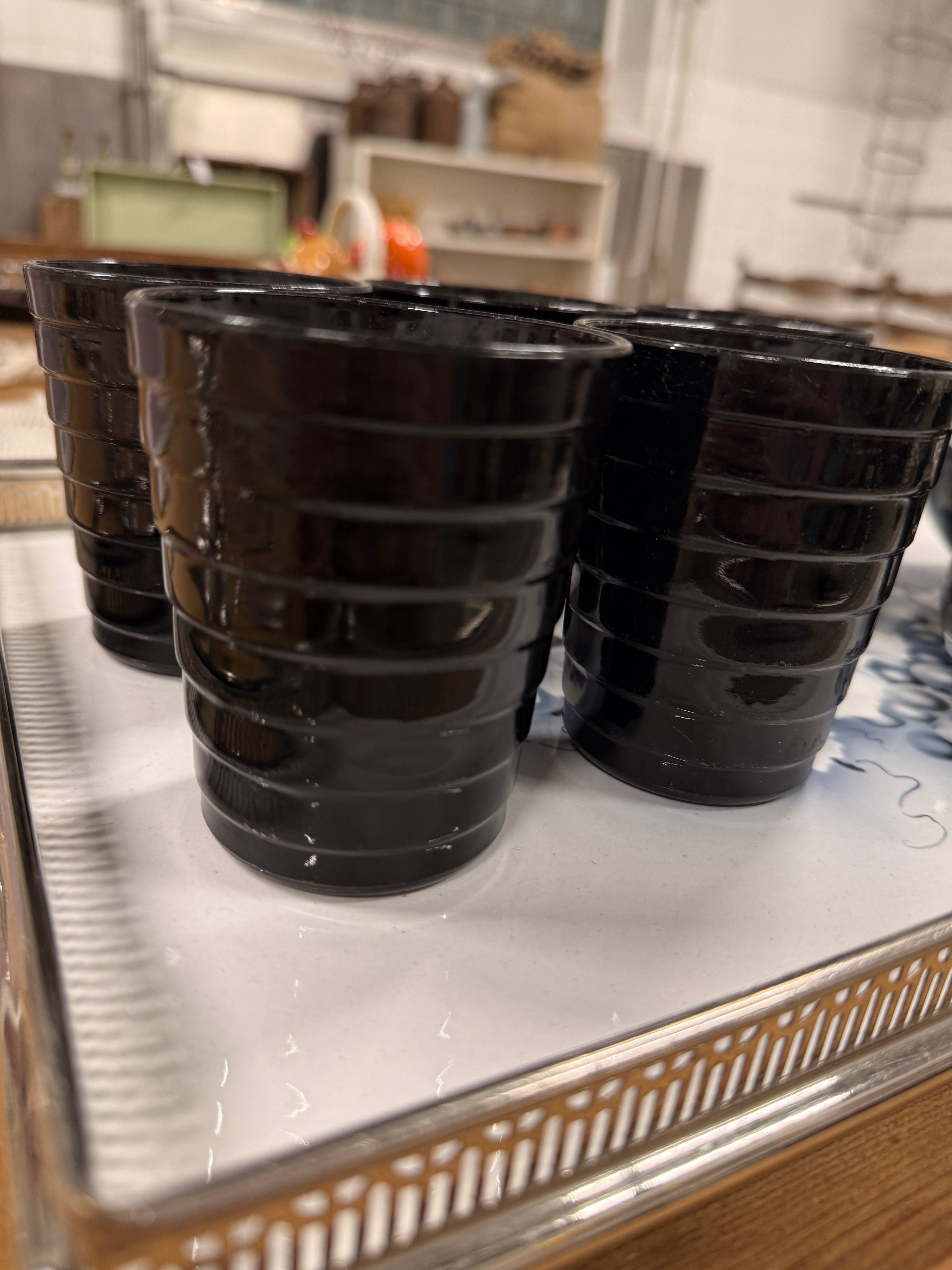 Iittala Aino Aalto musta juomalasi