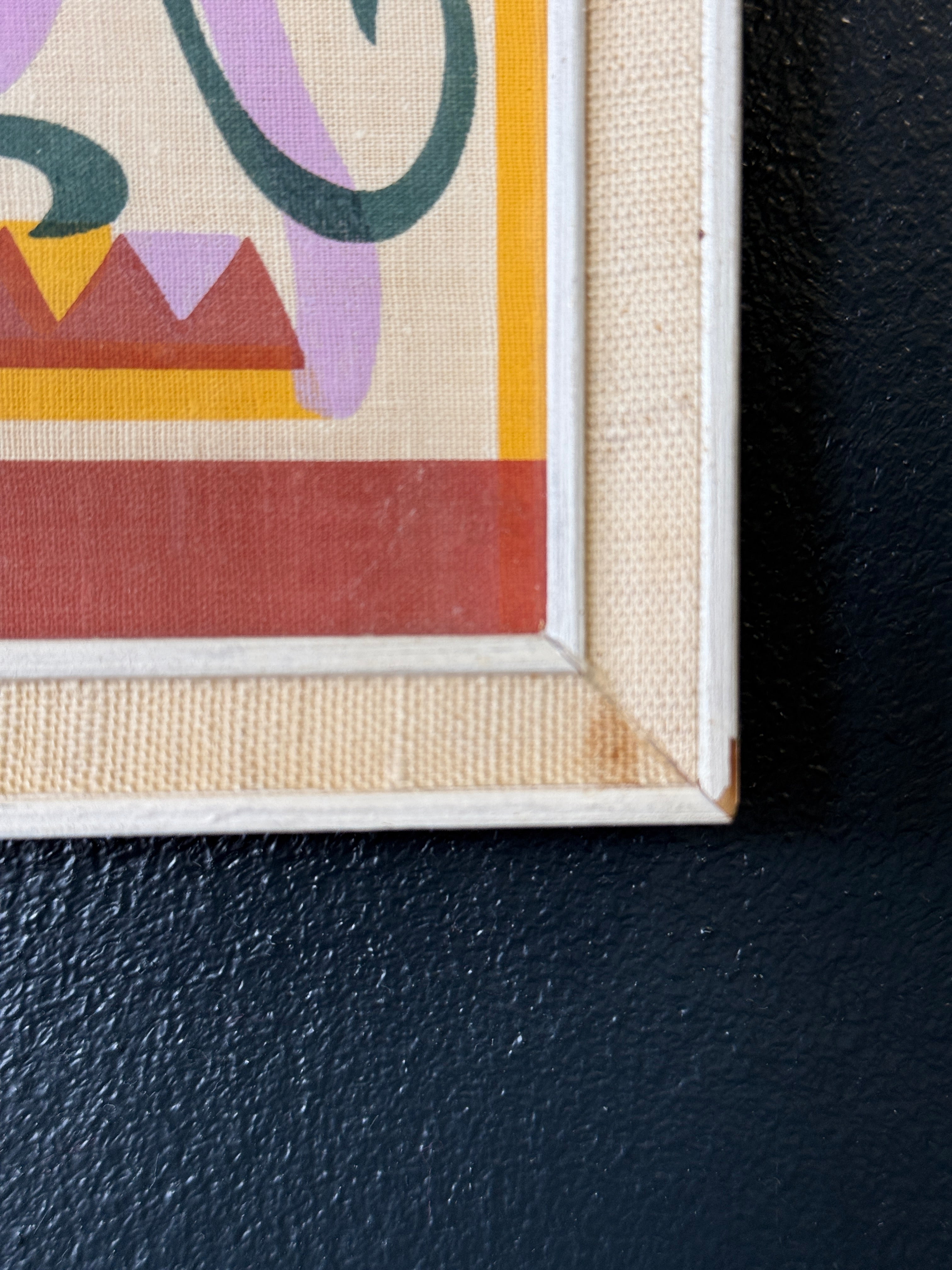 Anneli Qveflander "Kaappikello" -serigrafia kankaalle, 1971