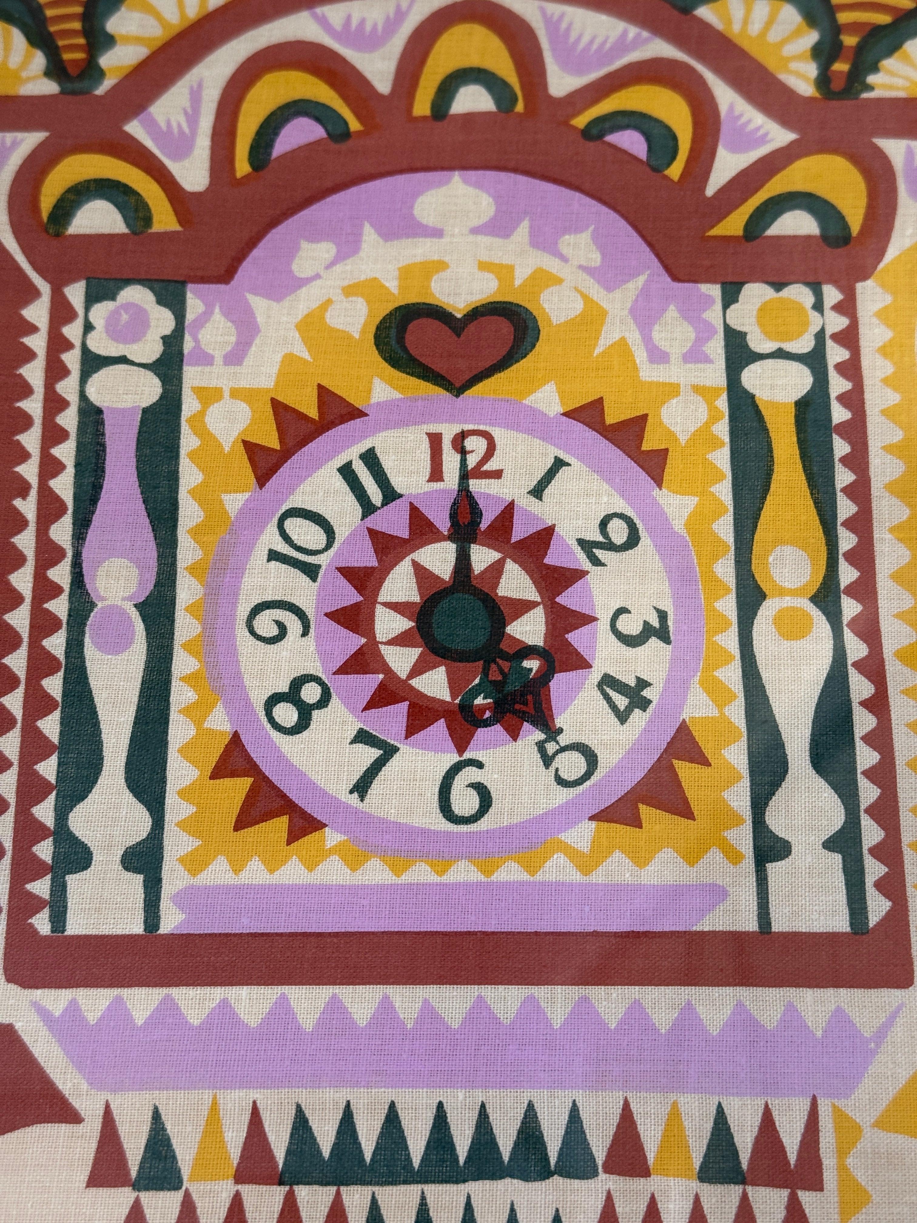 Anneli Qveflander "Kaappikello" -serigrafia kankaalle, 1971