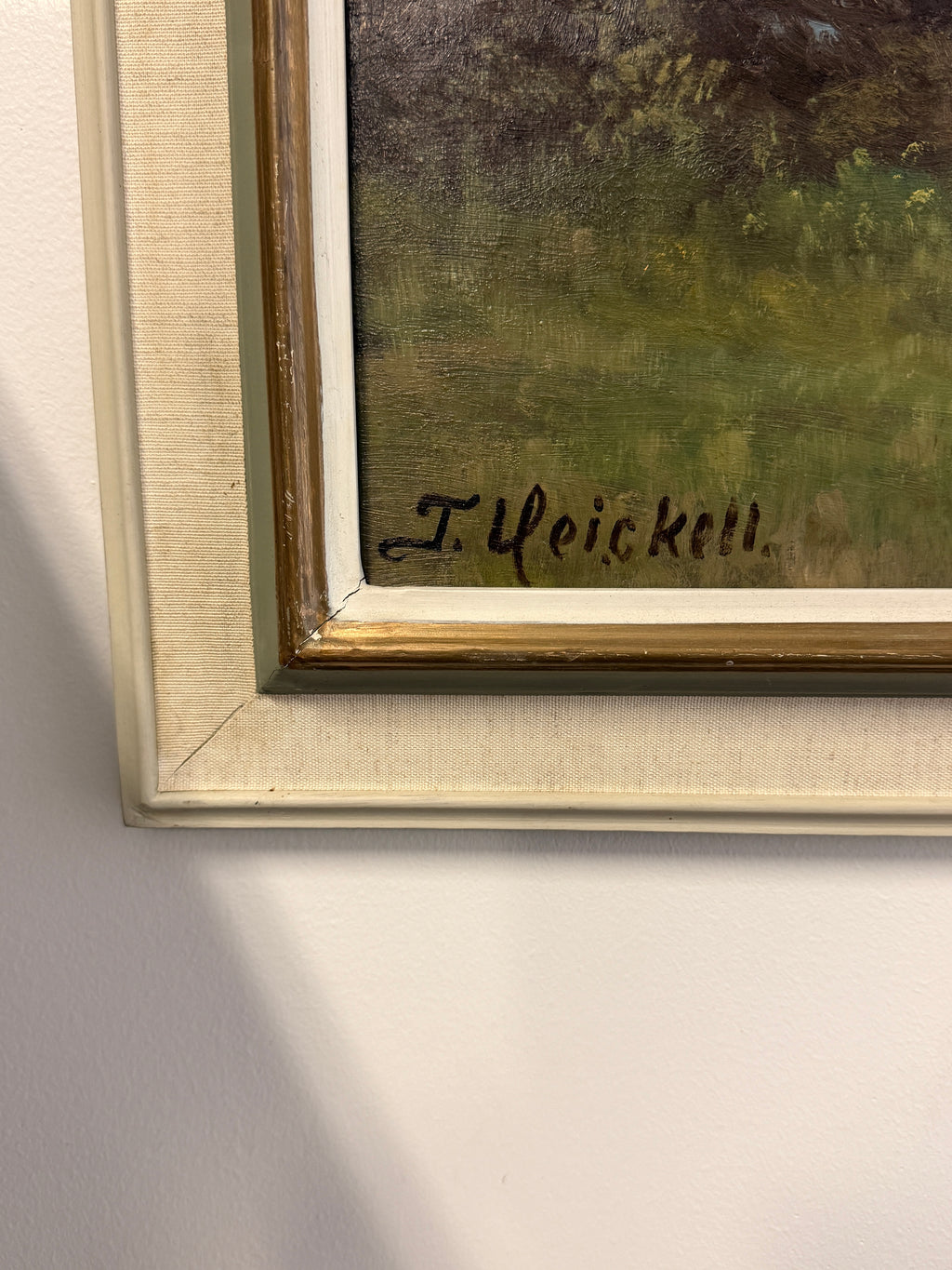 Torsten Heickell – Järvimaisema, öljyvärimaalaus