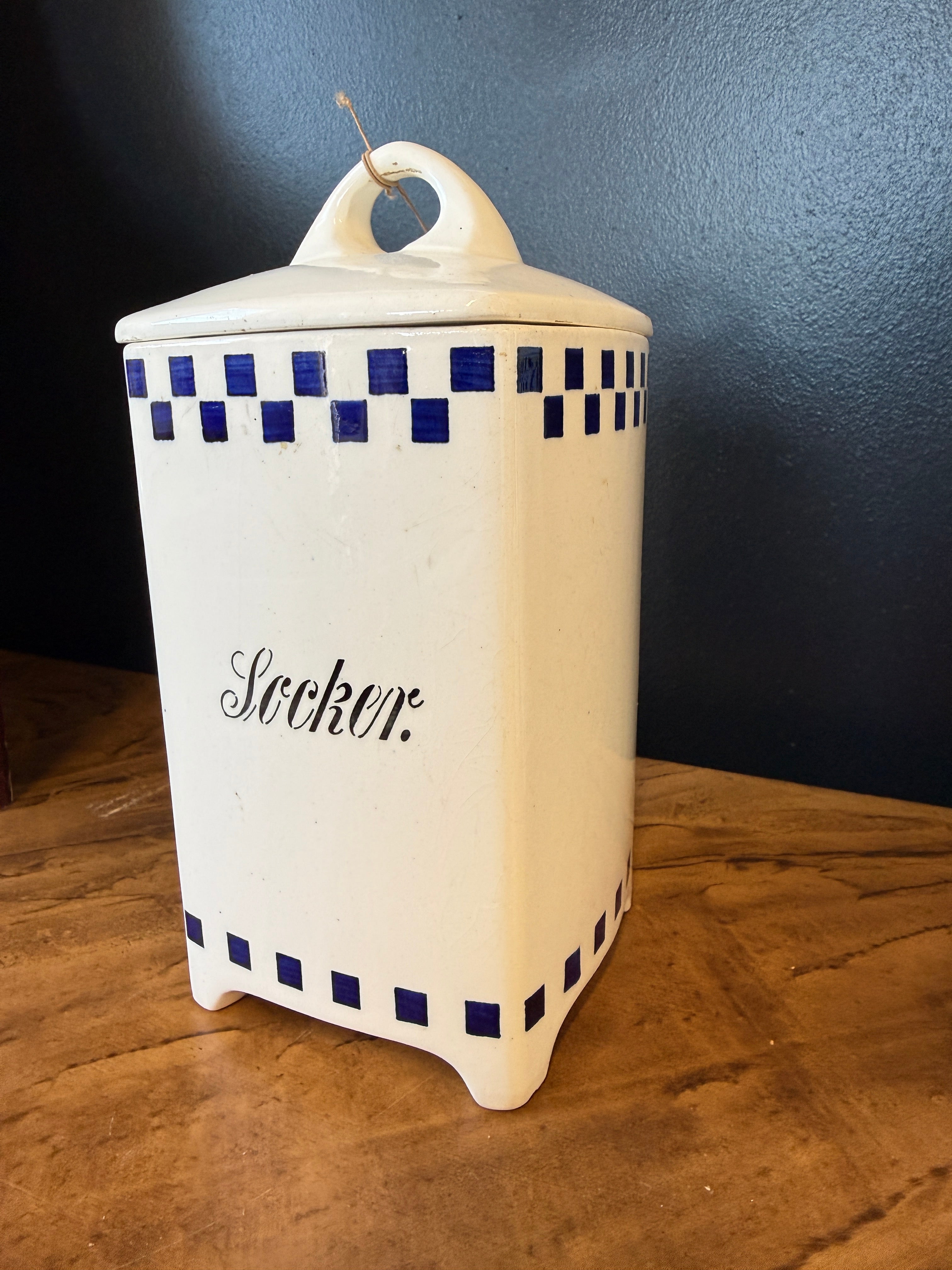 Keraamiset säilytyspurkit – Socker, Frukt & Kanel
