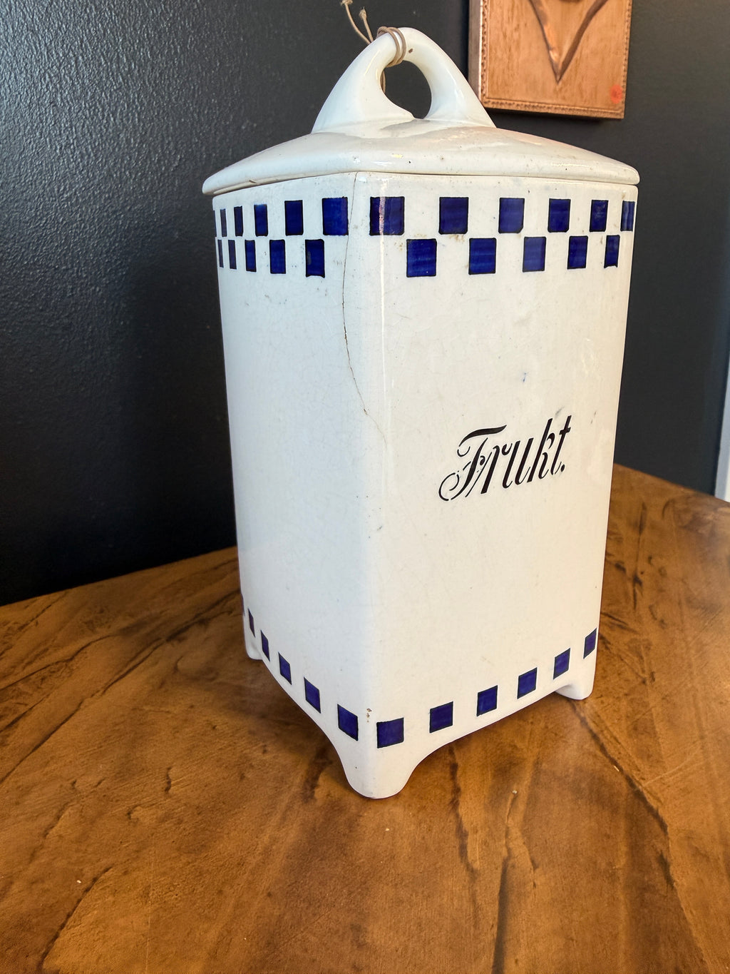 Keraamiset säilytyspurkit – Socker, Frukt & Kanel