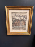 Jalmari Ruokokoski – signeerattu etsaus "Porvoo" (1923)
