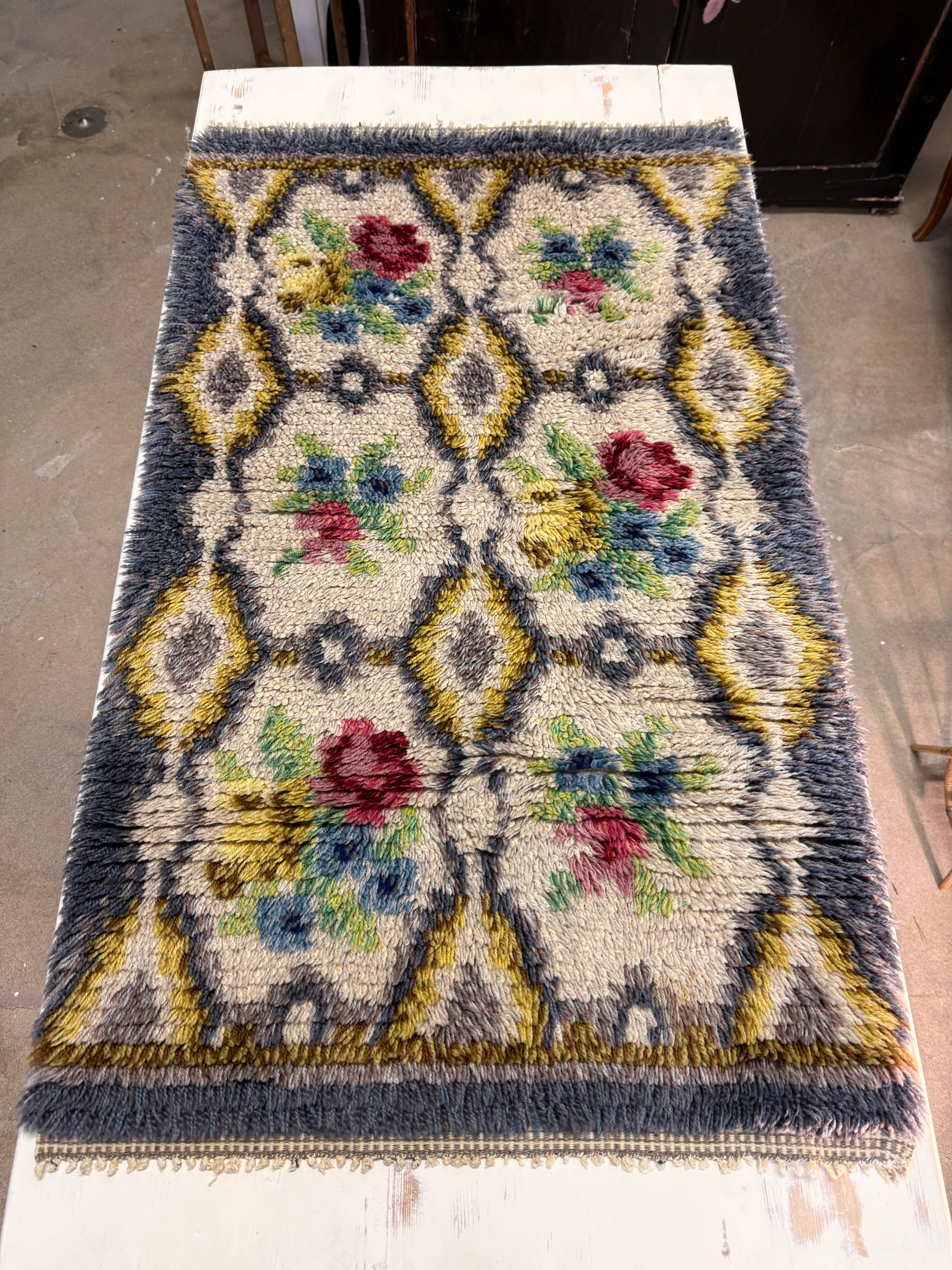 Vintage-ryijy pastelli