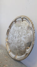 Suuri vintage metallitarjotin