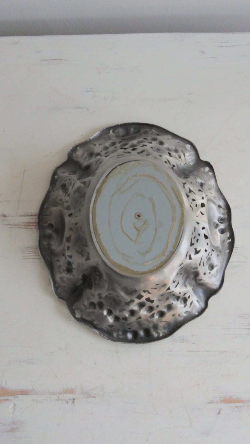 Koristeellinen metallinen vintage hedelmävati